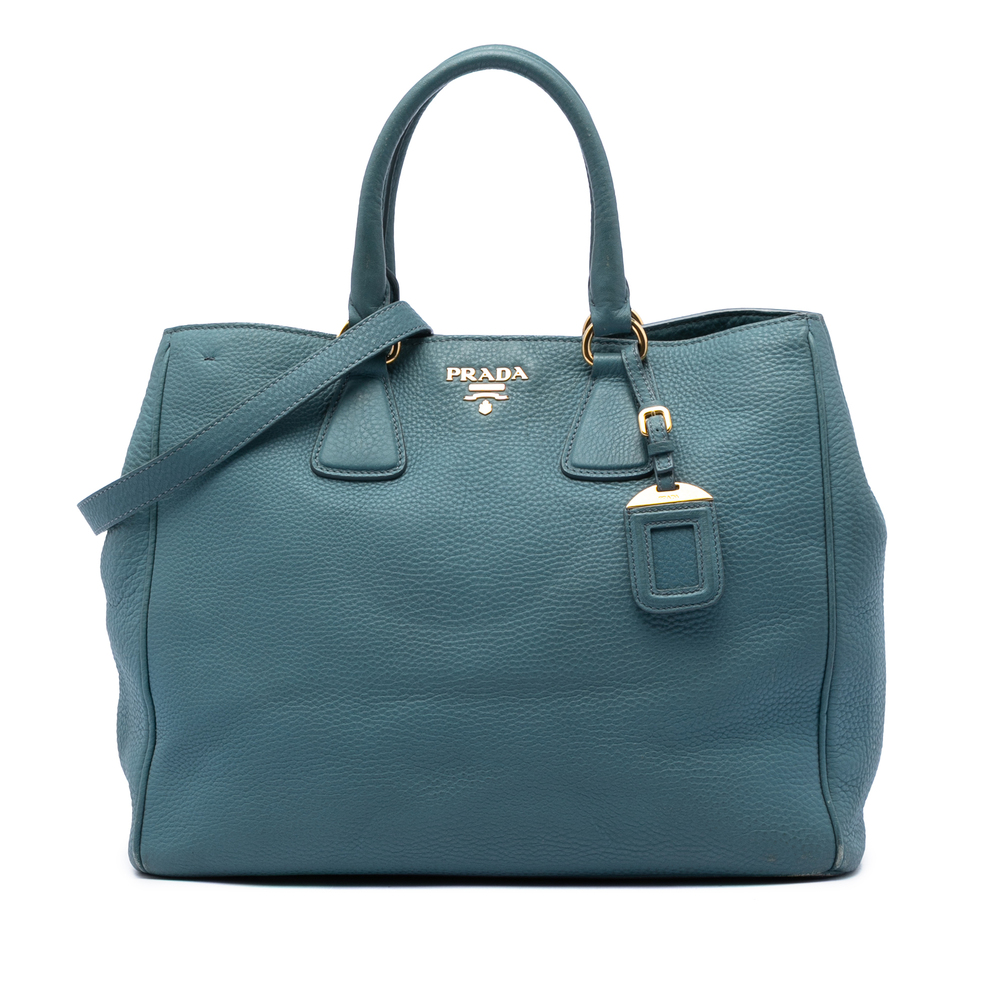 Pre-Loved Prada Vitello Daino Open Convertible Tote